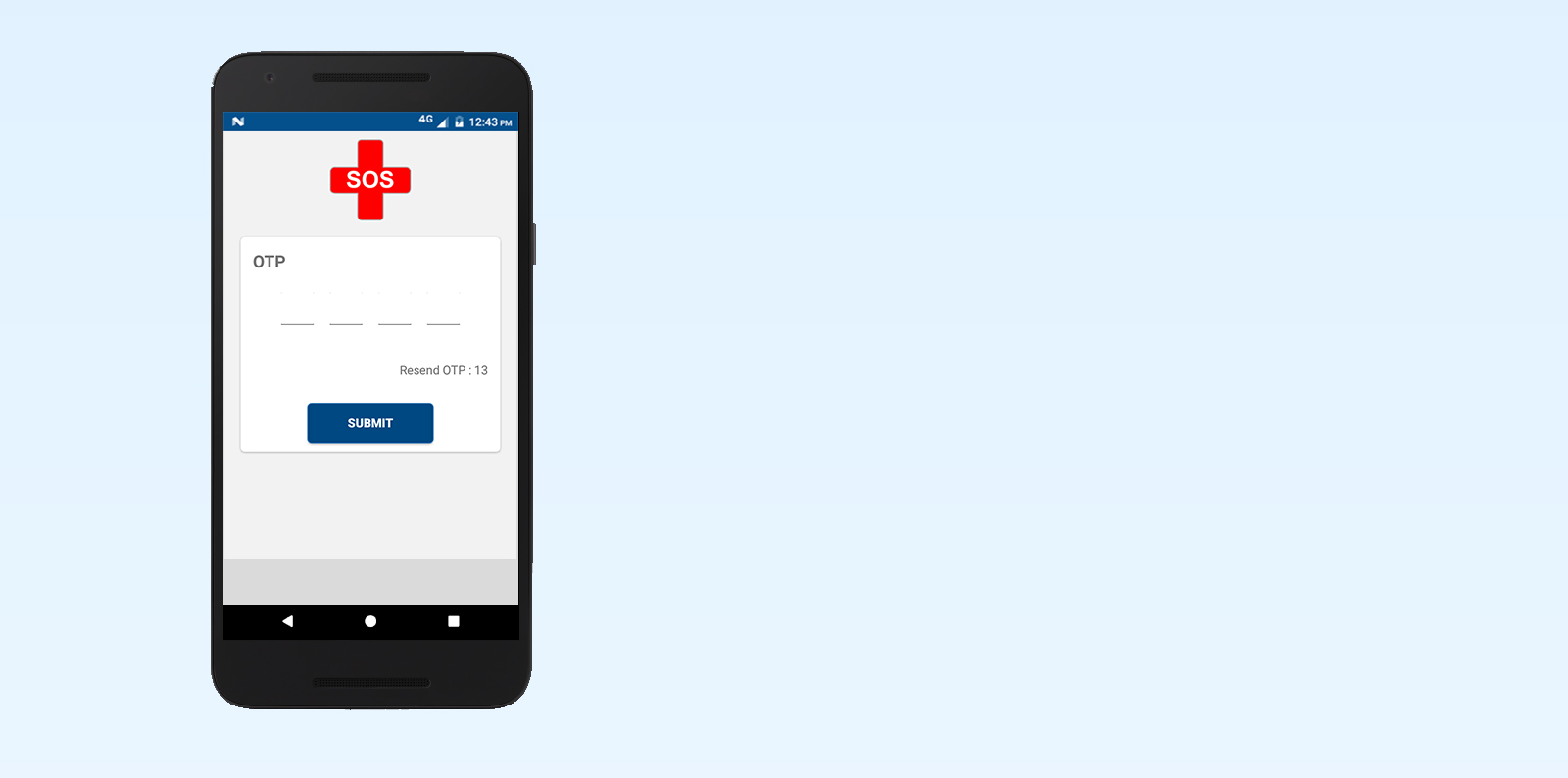 OTP will be sent to the provided mobile no.