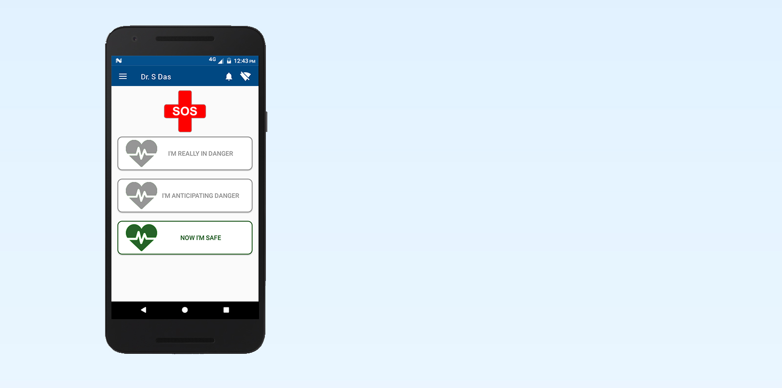 Once accepted, details of the user along with device location and mobile will be shared to the community users.