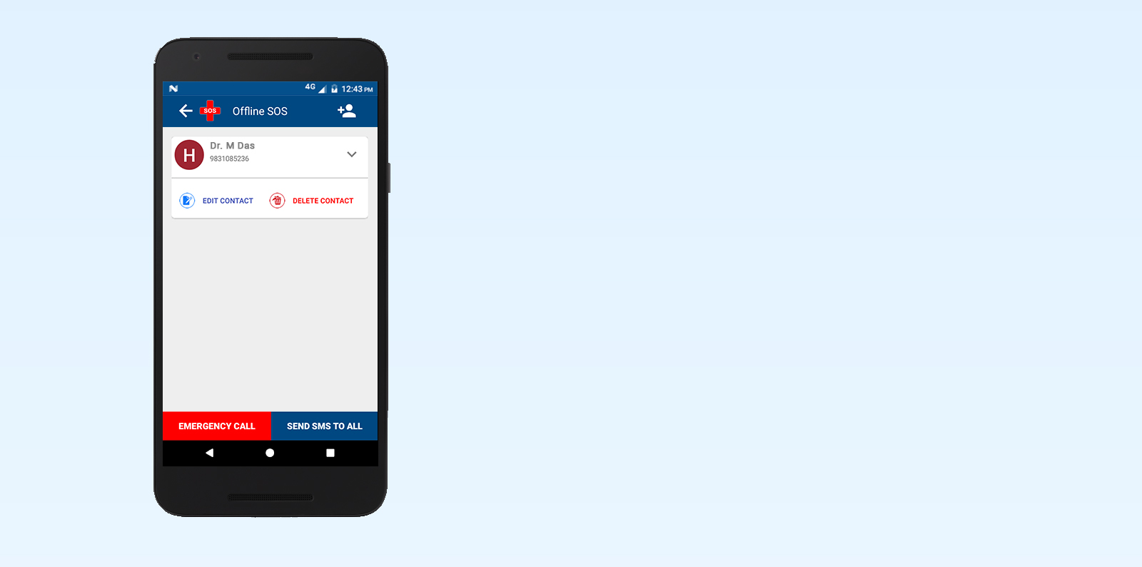 In-case of offline notification, user needs to updated offline contact info.